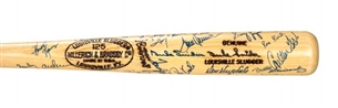 Hall of Famer and Others Multi-Signed Bat with Over 30 Signatures 